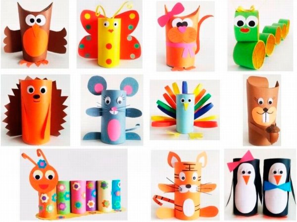 Поделки из трубочек от туалетной бумаги своими руками для детей