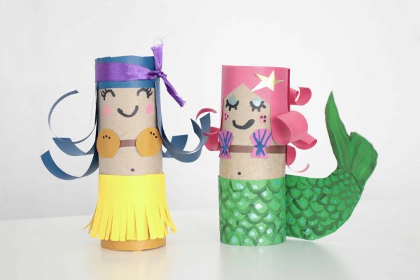 Поделки из втулок от туалетной бумаги для детей