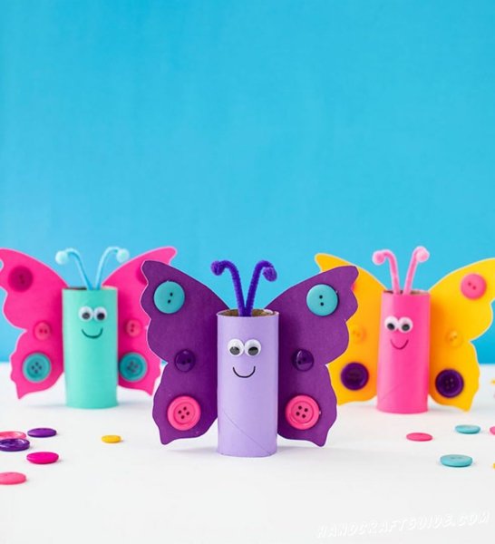 Бабочка из втулки