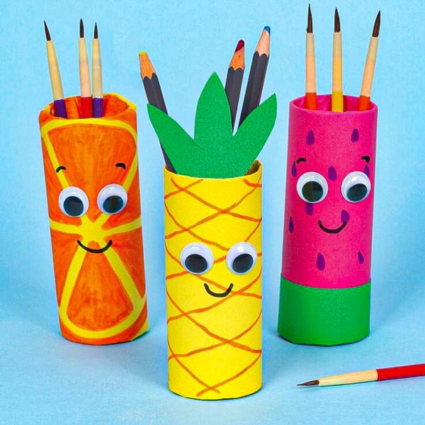 Подставка для карандашей из втулок