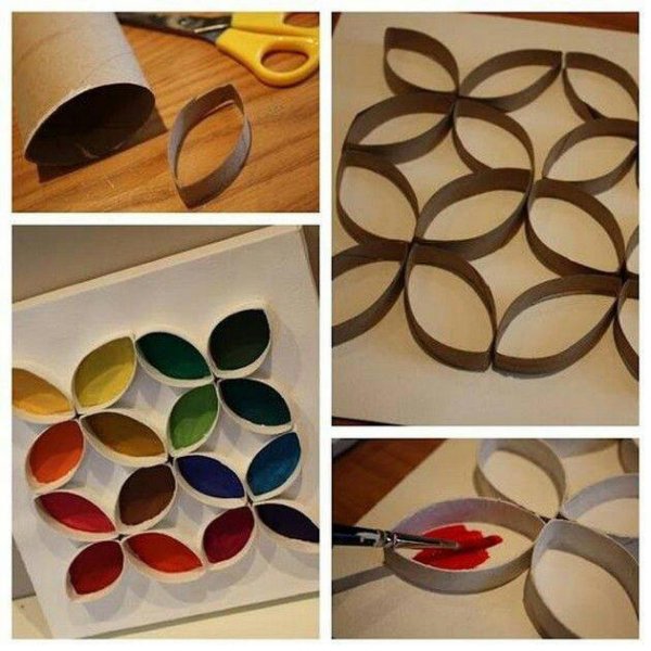 Декор из втулок