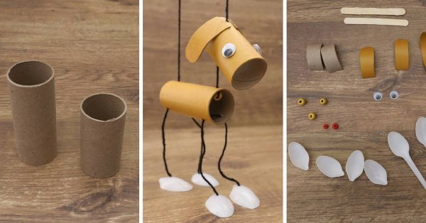 Поделки из втулок