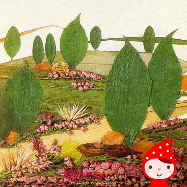 Панно из растительных материалов