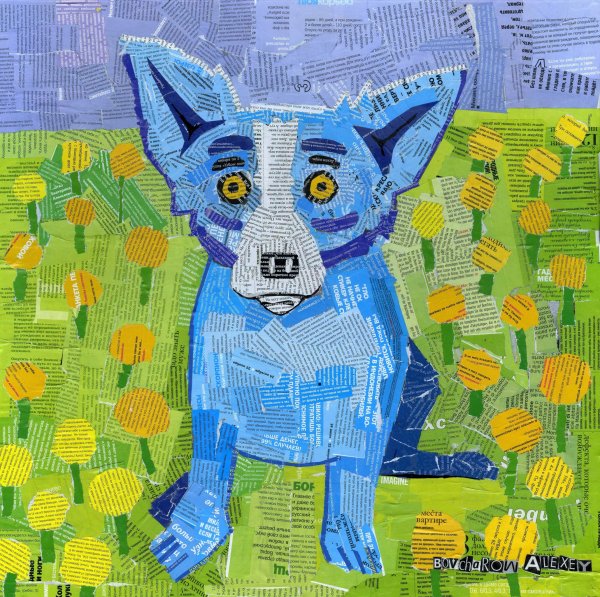 Аппликация из журналов