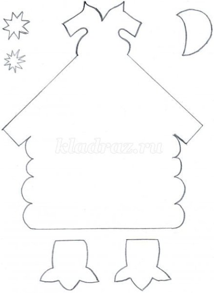 Избушка из фетра выкройка