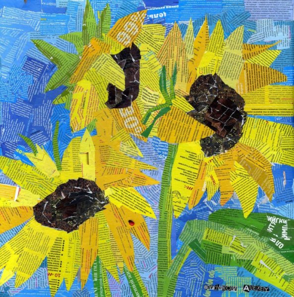 Работы в технике аппликация