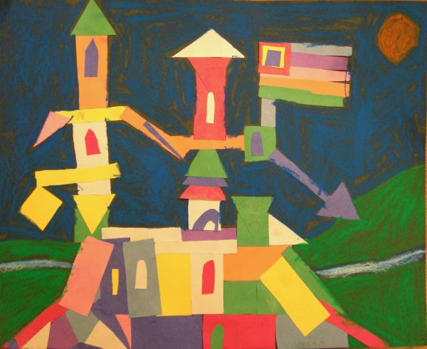 Панно из геометрических фигур