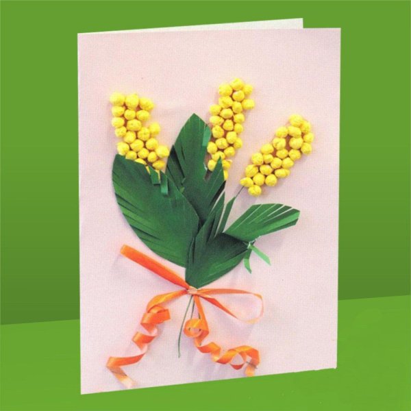 Аппликация Мимоза