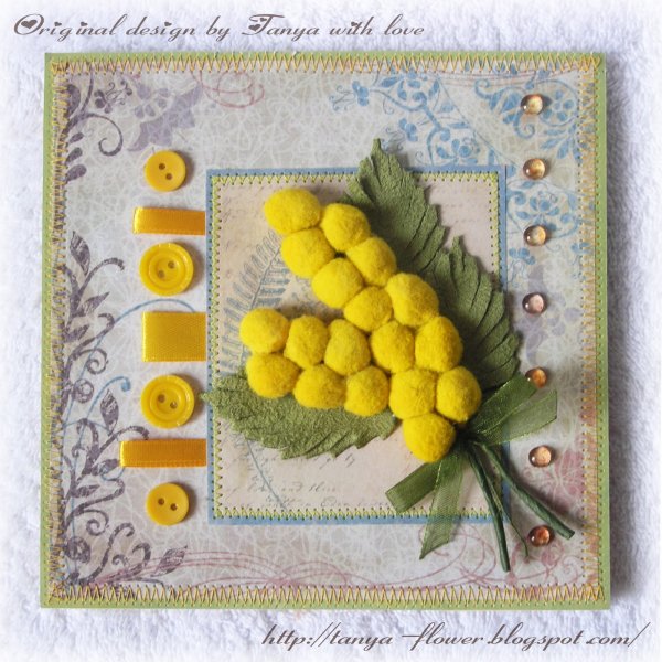 Аппликация Мимоза