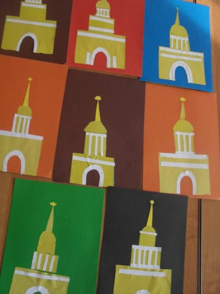 Аппликация на тему Санкт-Петербург