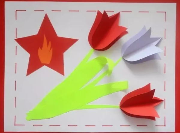 Аппликация к 9 мая