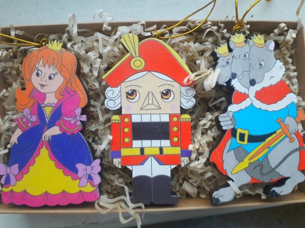 Елочные игрушки Щелкунчик и мышиный Король