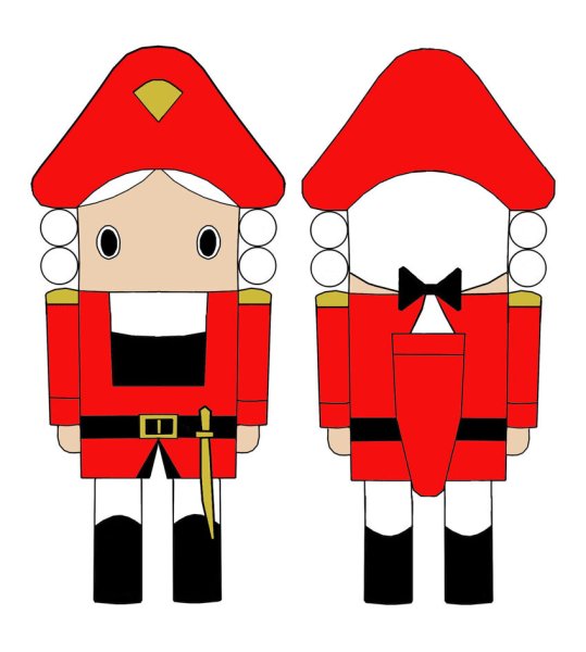 Картонный Щелкунчик