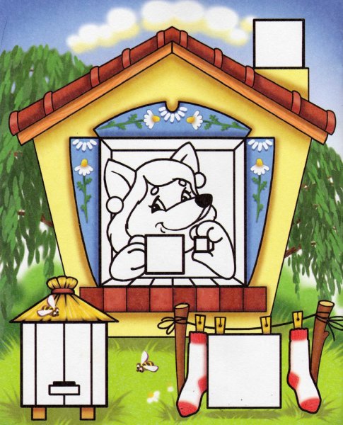 Теремок из геометрических фигур