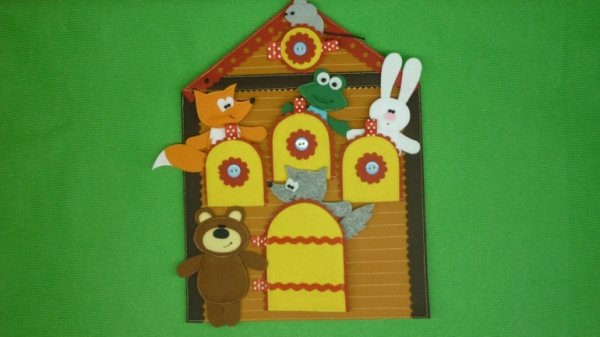 Аппликация Терем Теремок