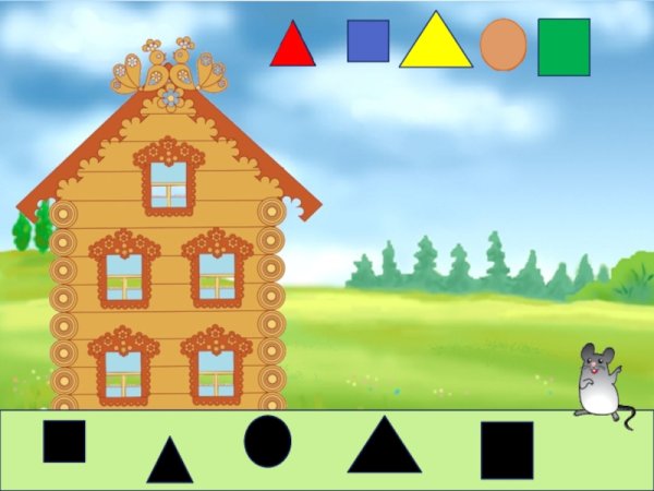 Теремок с геометрическими фигурами