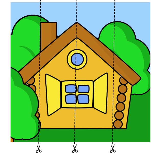 Домик аппликация для малышей