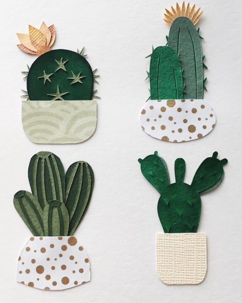 Кактус поделка из бумаги