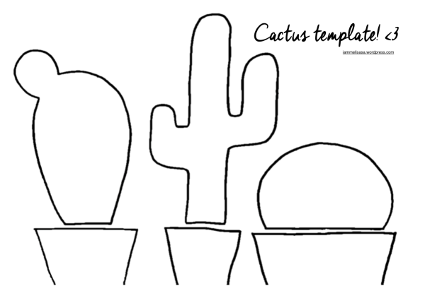 Аппликация Кактус