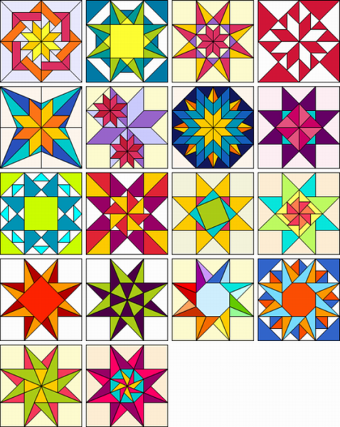 Орнамент из квадратов