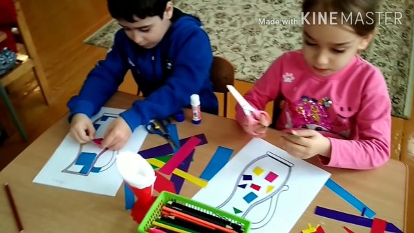 Аппликация Калейдоскоп