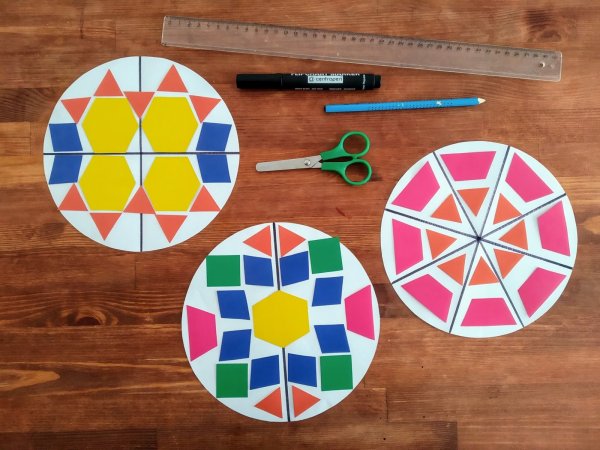 Ковер из геометрических фигур