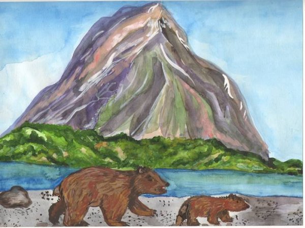 Нарисовать Камчатку