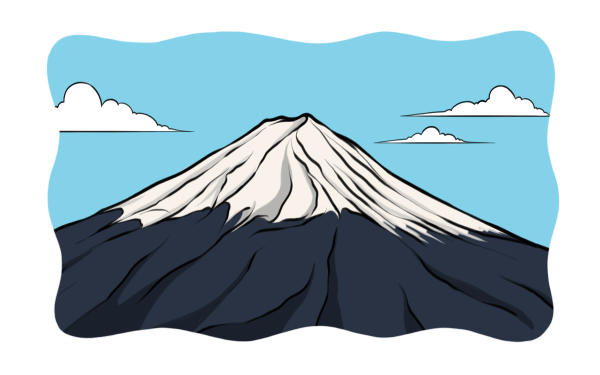 Горы для детей на прозрачном фоне