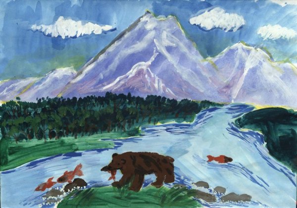 Природа Камчатки рисунки