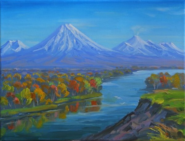 Пейзажи Камчатки живопись
