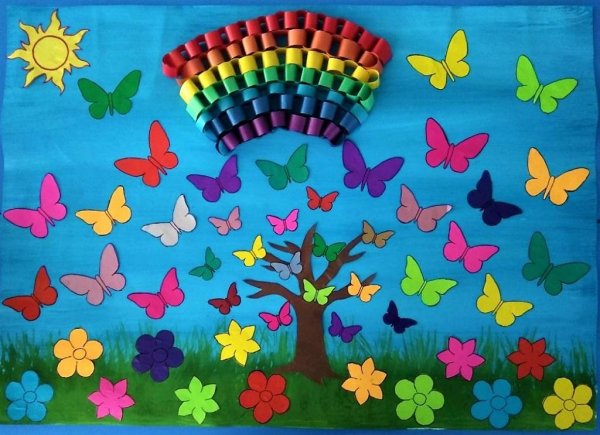 Аппликация на тему лето