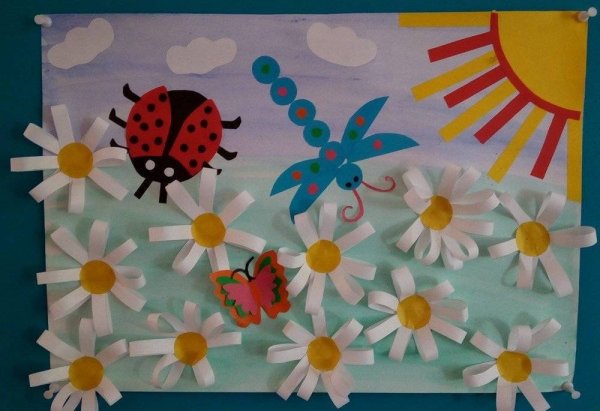 Летние аппликации для детей