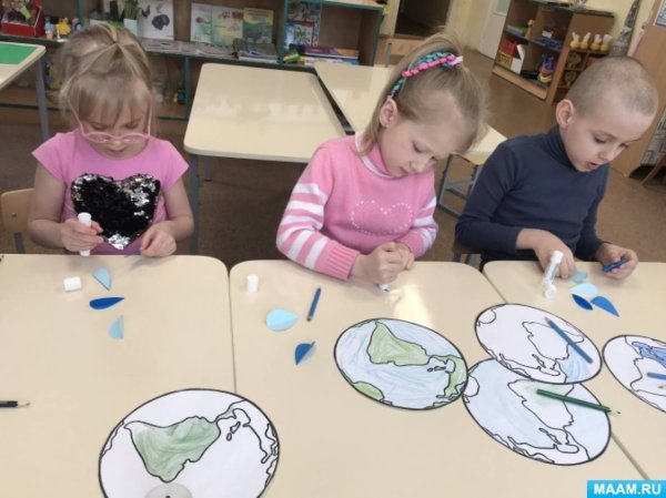 Аппликация по теме вода в средней группе