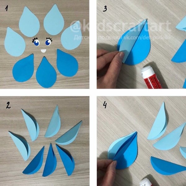 Аппликация капелька