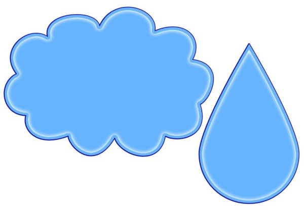 Трафарет капельки