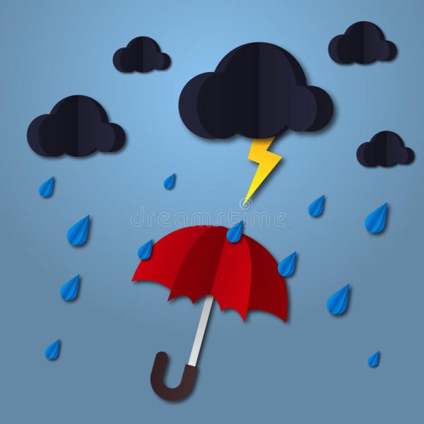 Аппликация дождик