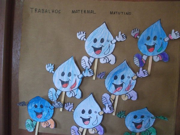 Аппликация капелька воды