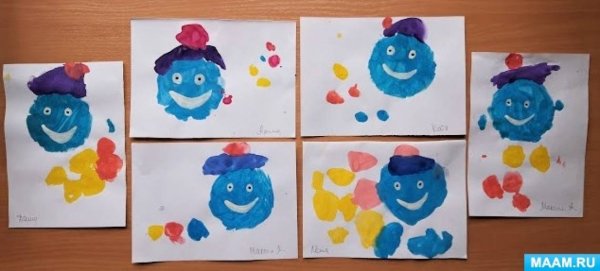 Рисование Капитошка в средней группе