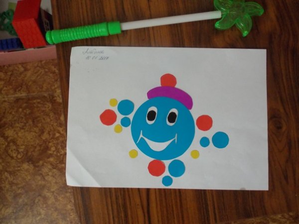 Аппликация Капитошка в старшей группе