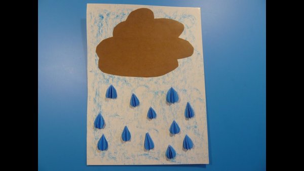 Объемная аппликация капелька