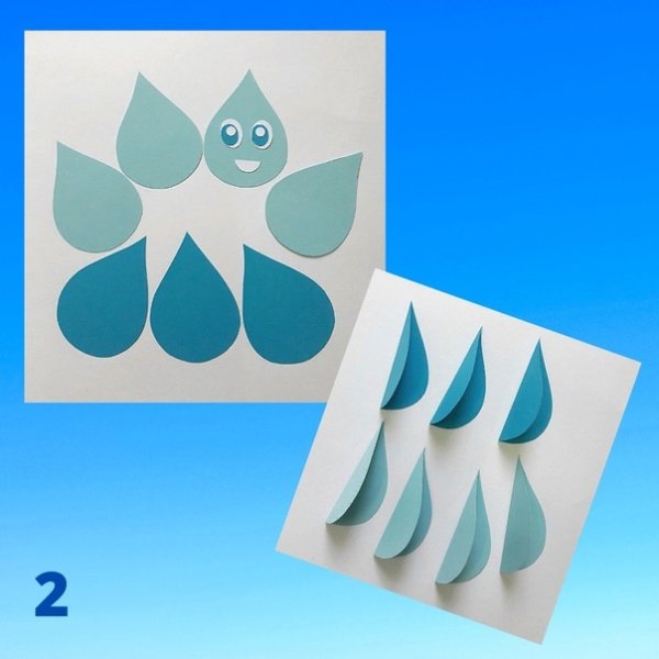 Аппликация капелька