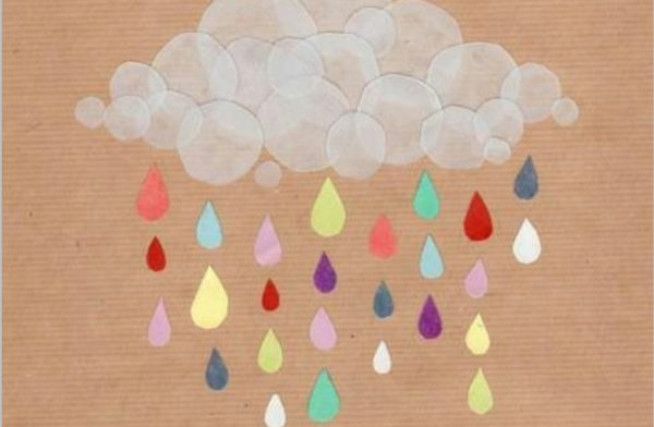 Поделка облачко с дождиком