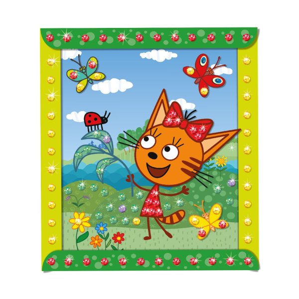 Три кота объемная аппликация