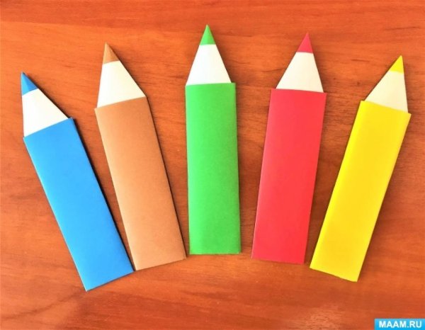 Поделка закладка карандаш