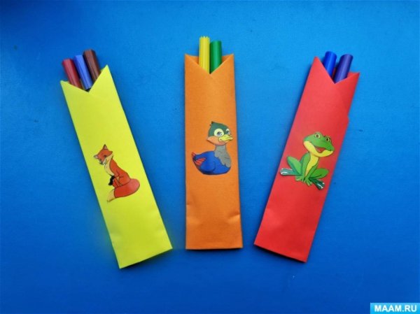 Закладки из картона и цветной бумаги