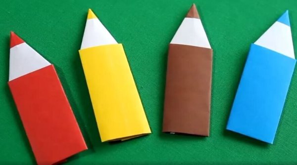 Поделка закладка карандаш