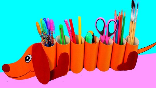 Подставка для карандашей из бумаги