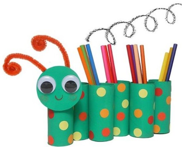 Гусеница из втулок от туалетной бумаги