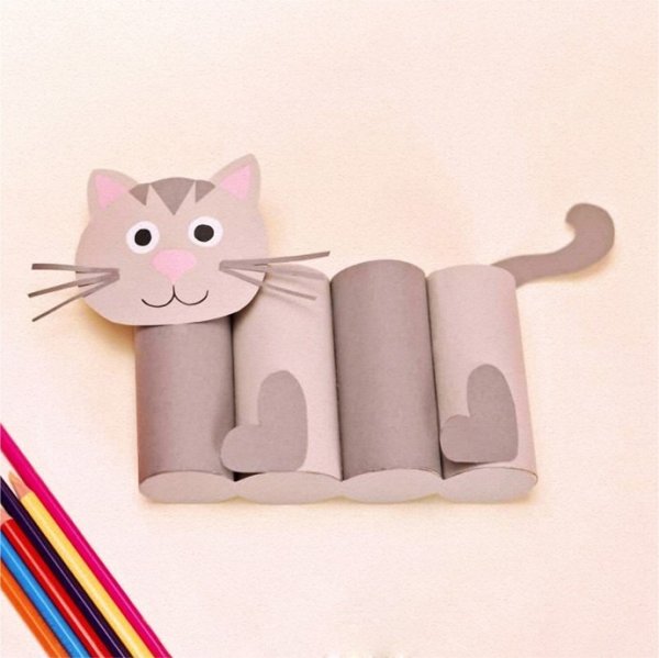 Кошка из втулки