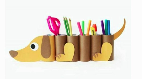 Подставка для карандашей из картона